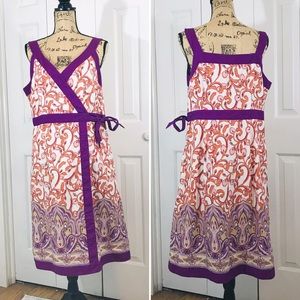 IZOD Cotton Paisley Sun Dress